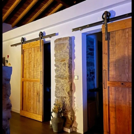 Rustic wood doors